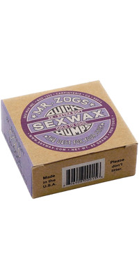 2023 Sex Wax Quick Humps Cool to Cold Surf Wax SWWQH - Purple